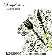 Menu or Invitation for Dinner, Parties and Showers Menu or Invitation for Dinner, Parties and Showers