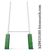Rugby Posts Isolated Rugby Posts Isolated