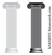 Ionic column. Ionic column.