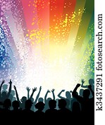 konsert, folkemengde