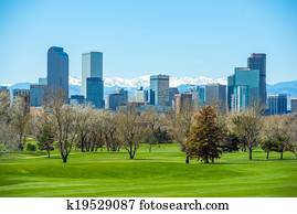 Sunny Denver Skyline
