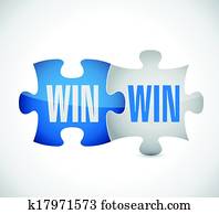 win win puzzle illustration design win win puzzle illustration design