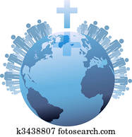 World Global Christian Populations of Earth under Cross World Global Christian Populations of Earth under Cross