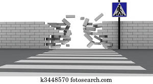横断歩道 イラスト K Fotosearch