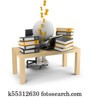 3d, pequeno, pessoas, -, dorme, em, a, local trabalho