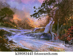 beautiful purple waterfall beautiful purple waterfall