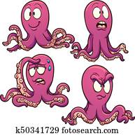Cartoon octopus Cartoon octopus