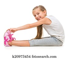 lindo, niña, va, en, para, deportes