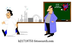 man in lab coat 