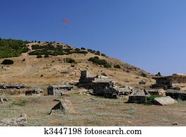 Para gliding Over Ancient Hierapolis