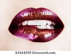 purple lipstick lips purple lipstick lips
