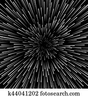 Speed warp vector background. Radiator hyperspace star wars zoom effect Speed warp vector background. Radiator hyperspace star wars zoom effect