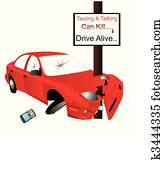 texting, 以及, 談話, 罐頭, kill..., 說, no.....