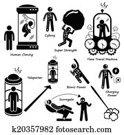 מדע בידיוני, איקונים, cliparts