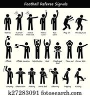 Football Soccer Referees Signals Football Soccer Referees Signals