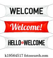 Hello and Welcome banners Hello and Welcome banners