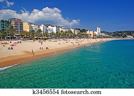 Lloret de Mar beach seascape, Costa Brava,  Spain. More in my Gallery.