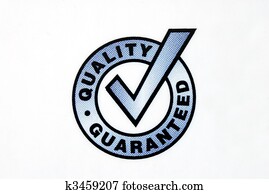 Quality guaranteed sign isolated on the white background Quality guaranteed sign isolated on the white background