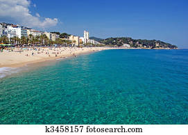 Seascape of Lloret de Mar beach, Spain. More in my gallery.