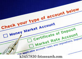 Select your bank account in the deposit slip
