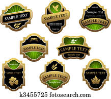 Set of vintage labels Set of vintage labels