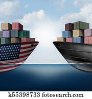 amerikaan, handel, oorlog