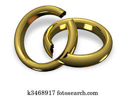 Broken wedding rings Broken wedding rings