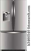 Domestic refrigerator with unit fo Domestic refrigerator with unit fo