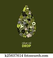 olive oil drop olive oil drop