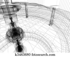 sketch of technology building sketch of technology building