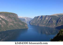 Tranquil scene in Norwegian Fjord
