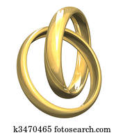 aislado, alianzas, en, oro