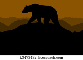 Bear On Horizon Bear On Horizon
