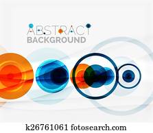 Circle geometric shape composition