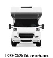 RV Caravan Isolated RV Caravan Isolated