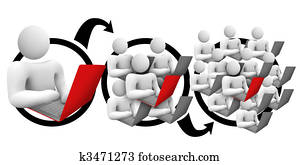 Viral Marketing - People on Computers Viral Marketing - People on Computers