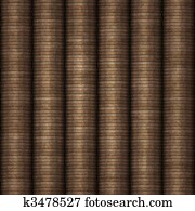 横列, の, コイン, お金