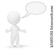 3d small people - talk