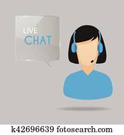 Live Chat Illustration Live Chat Illustration