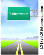 Retirement Highway Sign Retirement Highway Sign