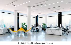 3d modern office interior render 3d modern office interior render