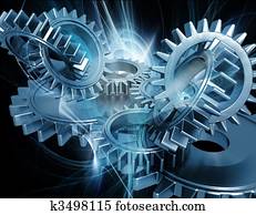 Abstract gears Abstract gears
