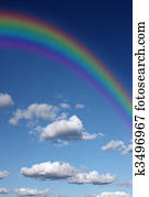 arco irirs, en, el, cielo