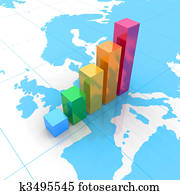 farbfaecher, auf, europakarte
