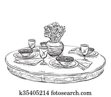 Gedeckter tisch, set., wochenende, fruehstueck, oder Gedeckter tisch, set., wochenende, fruehstueck, oder