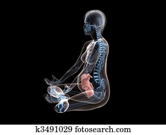 innehållsrik kvinna