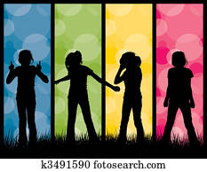 Kids Silhouettes Kids Silhouettes