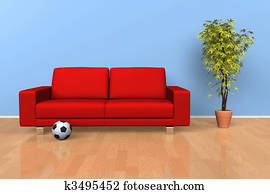 Modern living room interior Modern living room interior