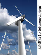 Wind power farm closeup Wind power farm closeup