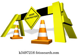 מתחת לבניה, תנועה, חסום